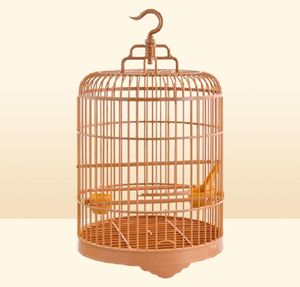 Large 45 cm diameter myna carved dragons large thrush bird cage bamboo4219562