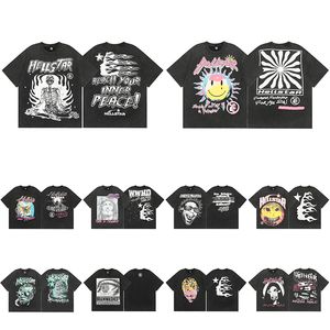 Verão hellstar camisa Mens Street Fashion homens camisas Hip Hop tendência t camisa Ao Ar Livre Casual tee homem tops Designer t shirt gráfico tee hellstar eu s--xl