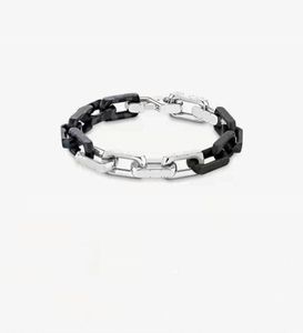 Chain Titanium Steel Armband Fahsion Stor färgade guldarmband Male Black Color Round Men Pulseras5302732