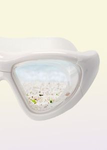 ゴーグル大型フレーム耳栓付きHD透明なメガネアンチシリコン防水男性女性泳ぐアイウェアアダルト2372302