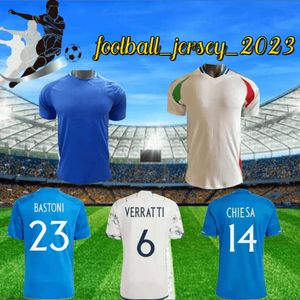 24 25 Italia CHIESA Maglie da calcio Italia 125 RASPADORI 2024 bambini VERRATTI BARELLA DONNARUMMA Maglia TOTTI LORENZO POLITANO ZANIOLO MIRETTI Divisa da calcio