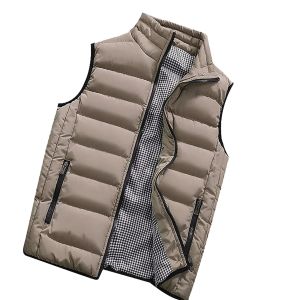 Piumino oversize da uomo Gilet impermeabile imbottito spesso caldo invernale Gilet da uomo Piumino Gilet da lavoro Abbigliamento quotidiano