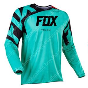 2024 Moda T-shirt Mountain Bike Terno Foxx Camisetas Masculinas Motocross Mountain Enduro Bicicleta Moto Downhill Teleyi Mulheres Homens Ciclismo Mtb Camisetas BMX T9gz