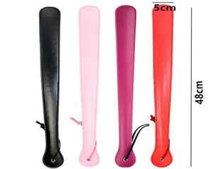 48 cm bdsmフェティッシュセックスロングレザーホイップフロガーアススパンキングパドルボンデージスレーブ奴隷ファンカップルのための大人ゲームでおもちゃ5521672