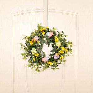 Dekoratif Çiçekler Paskalya Yumurta Çelenk Simülasyon Vine Daire Ev Dekorasyon Çiçeği Küçük Noel Süslemeleri Kapalı