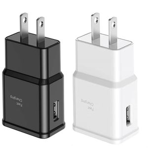 빠른 빠른 충전 USA US US AC Home Travel Wall Charger Power Adapter for Samsung Galaxy S10 S20 S8 S8 S22 S23 Xiaomi Huawei