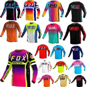 2024 T-shirt górski garnitur Foxx Męskie koszulki Męskie Koszulki Mtb Mtb Offroad DH Motorcycle Motocross Sportwear 1p48