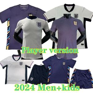 Fans Tops Tees 2023 24 England Mead Soccer Trikots Bellingham Kane Sterling Rashford Sancho Grealish Mount Foden Saka 2024 25 Männer Kids Kit Fans gegen J240309