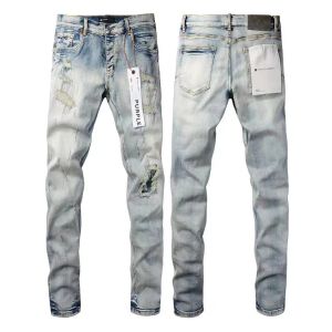 PURPLE BRAND Men Fashion sports High street jeans pattern print casual men and women