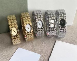 Fashion Full Brand Wrist Watches Women Girl Stainless Steel Bracelet Band Quartz AAA High Quality Luxury Logo Clock DR1