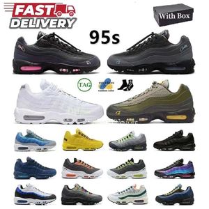 NEW 95 95s Men Women Running Shoes Sneaker Aegean Storm Sequoia Pink Beam Triple White Black Michigan Midnight Navy Cool Grey Obsidian