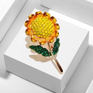 Sunflower Women Brooch Pin Wedding Party Dress for Girl