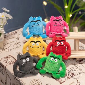 Vendita calda The Colour Monster Emotion Peluche Giocattoli Baby Placare Emozione Peluche Simpatiche bambole di pezza Bambino Regalo di compleanno di Natale