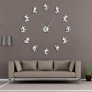 Classic Cartoon Modern Design Anime Themed Mouse Kitchen DIY Wall Clock 3d Saat reloj de pared Watch Housewarming Gift Kids Room Y3057