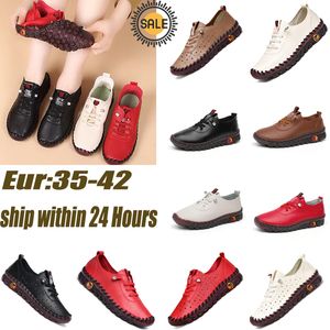 KVALITET KVALITLÄGNING Mjuk sena plattbotten Loafers Handsömning Körskor Klassisk Walking Casual Slip On Loafers EUR35-43