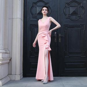 Casual Dresses Formal Prom Dress Elegant Gown Long Party Women 2024 Wedding Guest Soft Korean Evening Holiday