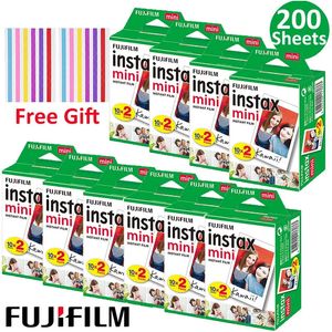 10200 Sheets Fuji Fujifilm Instax Mini 11 Film White Edge Po Paper Fcamera med tryck för Instant 9 8 12 25 50S CAMERA 240106