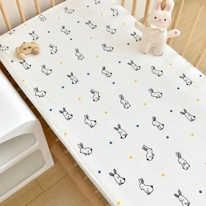 Lenzuolo con angoli Culla Set biancheria da letto per bambini Coprimaterasso impermeabile 130x70 cm Copriletto per bambini Letto per ragazzi 240106