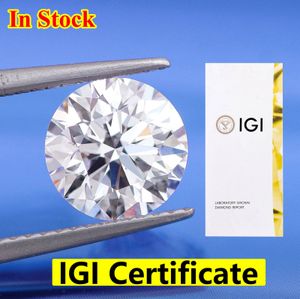 033CT HPHT CVD Lab Grown Diamond IGI GIA Certificato sciolto DEFG VVSSI Pietra preziosa Super White per anello di gioielleria raffinata da sposa 240106