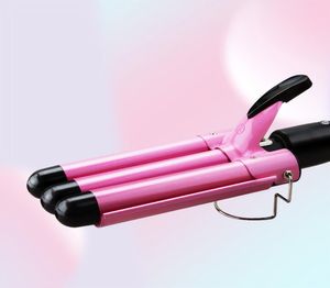 Hair Curling Iron Professional Triple Barrel Curler Wave Waver Styling Tools Fashion Styler Wand 2202117447387
