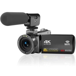 4K-Camcorder Ultra HD 56 MP Video-Blog für 18-faches digitales IR-Nachtsicht-WLAN mit Mikrofon 240106