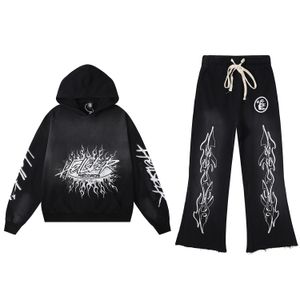 Hellstar hoodies mens tröjor high street hooded tracksuit harajuku y2k främling saker varm pullover lös hiphop hoody s-xl