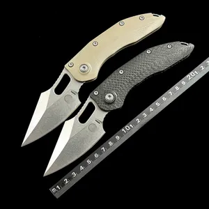 MT Stitch-R Manual True Carbon Carbon Lives/G10 Ball Bear Mark M390MK Blade Auto Knife Outdoor Camping Hunting Pocket EDC Tool Tool Sknife
