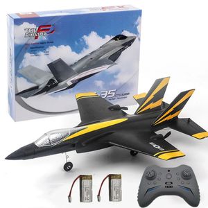 FX935 F35 Fighter RC Airplane 2.4G 4CH EPP pilot samolot sterowania Warbird Jet Flight Flight Gider Model zabawek dla chłopców 240106