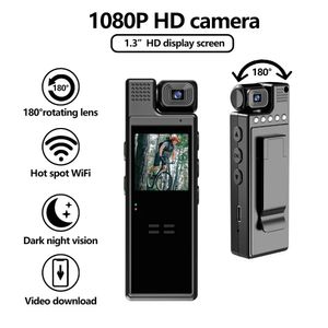 2023 WiFi Mini Kamera 1080p Taşınabilir Dijital Video Kaydedici Bodycam Kızılötesi Gece Görüşü Kamera Açık Hava Spor Camara 240106