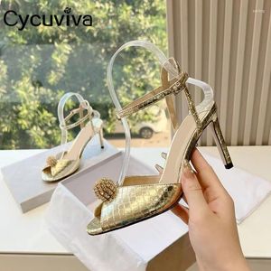 Sandálias verão pérola decoração bombas de couro peep toe salto alto gladiador mulheres sexy sapatos de casamento para marca de designer