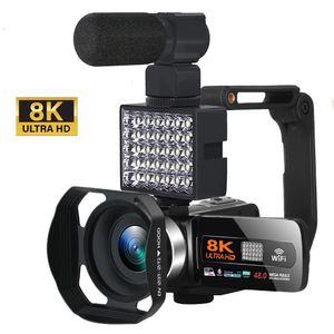 HDR 8K Digitale Videokamera Nachtsicht 48MP WIFI Webcam Camcorder für Live-Streaming 240106