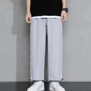 Men's Pants Men Summer Cool Mid Waist Hip Hop Sweatpants Deep Crotch