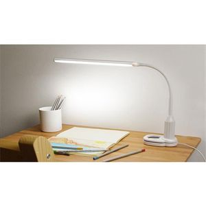 Luminária de mesa led com clipe para os olhos, lâmpada de cabeceira tipo plug-in, lâmpada de mesa com escurecimento, presente branco para crianças, linda luz noturna 302v