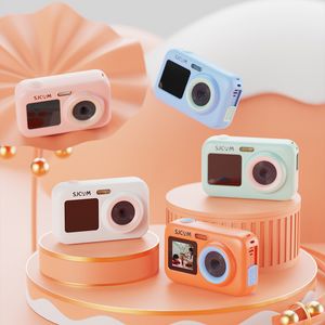 Sjcam çift ekran çocuk kamera 1080p yürümeye başlayan oyuncak kamera eğitim diy dijital fotoğrafçılığı ses kamera çocukları dv funcam+