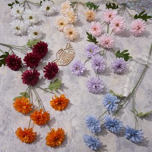 Yeni Yapay Çiçek Melasagna Chrysantemum Gerbera Hafif Lüks Ev Dekorasyon Çiçek Yemek Masa Süsleri Fotoğraf Ders Lt