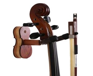 Appendino per violino appendiabiti per casa e studio violino o viola violino speciale appendiabiti da parete lavorazione del legno duro palissandro7372491