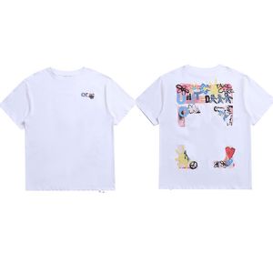 デザイナーサマーシンプルなプリント快適なluxurysファッションメンズTシャツユニセックス女性オフ半袖ホワイトメンズ大規模3xl