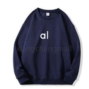 Alness Women Yoga Outfit Aloyoganess Perfectly Oversized Sweatshirts Sweater Loose Long Sleeve Crop Top Fitness Workout Crew Neck Blouse 1552