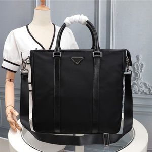 Men's black nylon large capacity briefcase computer bag2708