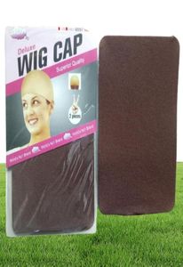 Deluxe Wig Cap 24 enheter 12bags Hairnet för att göra peruker svartbrun strumpfoder snodnylon qylihj topscissors3933004