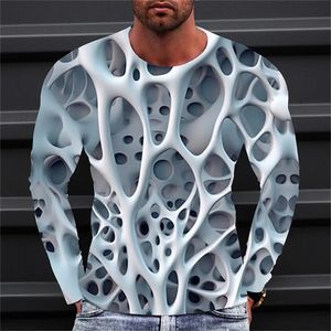 Em homens camiseta manga longa camisa engraçada criativo o pescoço primavera ginásio topo t camisa para homem gráfico estilo de grandes dimensões roupas 240106