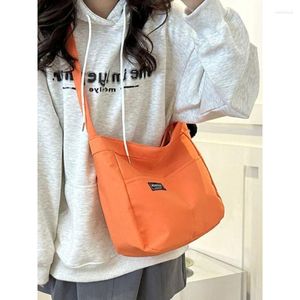 Sacos de cintura Foufurieux Coreano Moda Saco Mulheres 2024 Tote Grande Capacidade Estudante Crossbody Bolsas Bolsas Escola