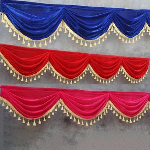 Party Decoration Event Valance Drape Panel Stairsway Decor Wedding Backdrop Curtain Stage Bakgrund