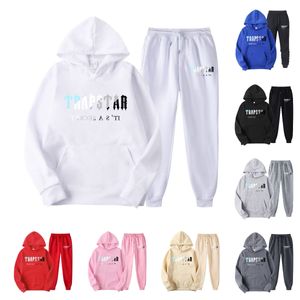 Designer-Hoodies-Trainingsanzug Trapstar Trappstar Lässige Laufausrüstung Freie Bewegungsfreiheit Lockere Passform Tappstar Herren-Hoodie und Hosen-Set Stil Anzug Herren