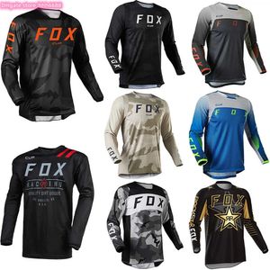 JGIE 2024 Fashion T-shirt Mountain Bike Suit Foxx Men's T-shirts Men Downhill Cup Mountain Mtb Shirts Offroad DH Motorcykel Motocross Sportwear