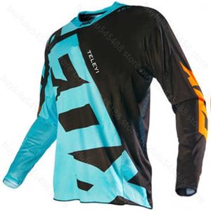 2024 Moda Camiseta Mountain Bike Terno Foxx Mens Camisetas Motocross Camisa Mtb Downhill Teleyi Enduro Ciclismo Mountain Dh Maillot Ciclismo Hombre Motocicleta Cyc