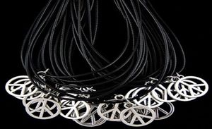 Joias lote inteiro 50 peças homens mulheres039s moda liga design símbolo da paz pingentes pingentes colares presente hj117744483