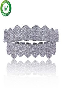 Hip Hop Jóias Mens Diamante Grillz Dentes Estilo Encantos Ouro Designer De Luxo Iced Out Grills Moda Rapper Homens Moda Acessórios1587311