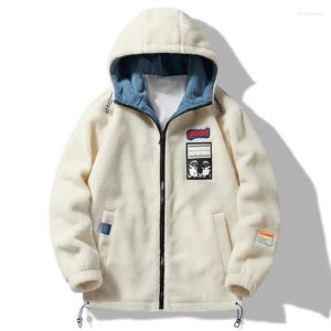 Giubbotti da uomo 2024 Uomini Giacca In Pile di Inverno di Spessore Parka Casual Outwear Caldo Streetwear Harajuku Hip Hop Fasion Cappotti Quotidiani