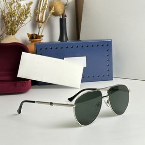 Modische Designer-Sonnenbrille mit ovalem Metallrahmen für Damen, luxuriöse Buchstabengläser für Herren, extragroße Retro-Sonnenbrille, Spitzenmodell, Originalverpackung, Box GG1440